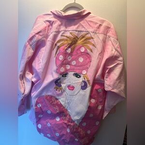 Gorgeous hand painted button up